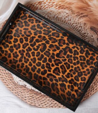 Wildlife Rectangular Tray (Leopard)