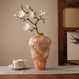 Organic Shaped orange Vase (1)