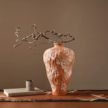 Organic Shaped orange Vase (10)