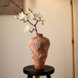 Organic Shaped orange Vase (11)