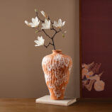 Organic Shaped orange Vase (2)