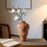 Organic Shaped orange Vase (4)
