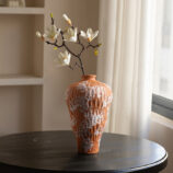 Organic Shaped orange Vase (5)