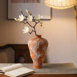 Organic Shaped orange Vase (8)