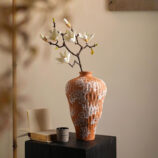Organic Shaped orange Vase (9)