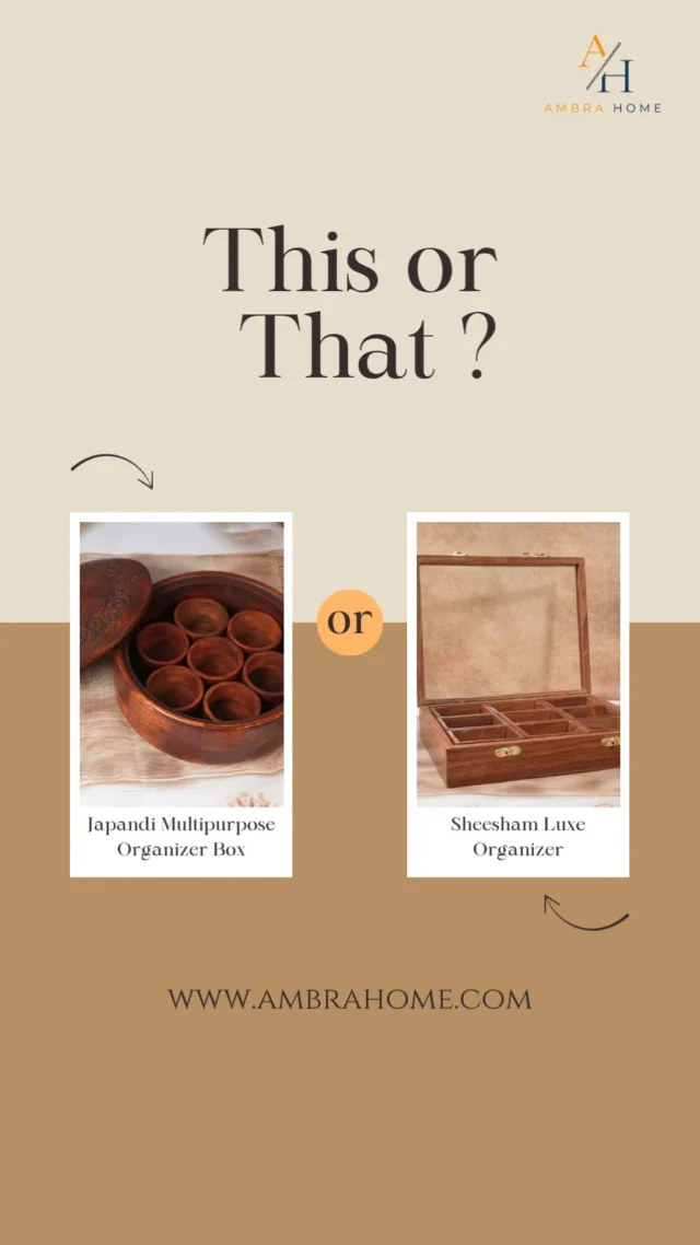 This or That? 🤔Time to play favorites! 💬 

Drop your picks in the comments below 👇✨

#ThisOrThat #HomeStyleBattle #PickYourVibe #AmbraHomes #HomeDecorFun #DesignDilemma #CommentYourPick